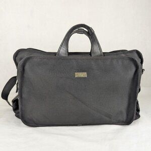 Authentic GUCCI Boston Silvery Synthetic Shoulder Travel Bag Black Made in Italy